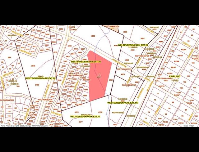 LAND FOR SALE IN WELTEVREDEN PARK